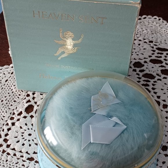 Vintage Helena Rubenstein Heaven Sent Powder Compact, Puff, Original Box - Picture 6 of 14